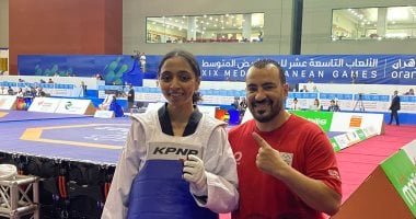آية شحاتة تتأهل لنصف نهائى التايكوندو وتضمن ميدالية لمصر بالبحر المتوسط