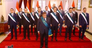 رئيس مجلس الدولة يشهد حلف اليمين للمعينين بوظيفة مندوب مساعد دفعة 2018.. صور