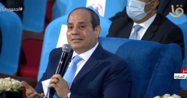 الرئيس السيسي: "ربنا حمى بلدنا وهيحميها وبكرة تبقى فى مستوى تانى خالص"