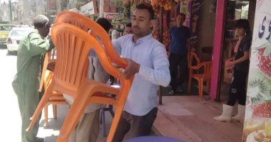تحرير 170 مخالفة خلال حملة لإزالة الإشغالات بملوى فى المنيا