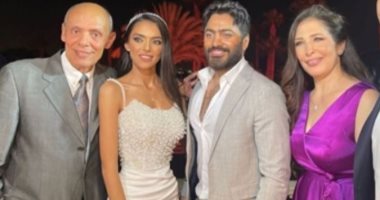 المنتج عصام إمام شقيق الزعيم يحتفل بخطوبة ابنته  