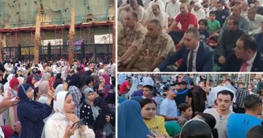 الملايين يؤدون صلاة عيد الأضحى بالمساجد والساحات فى المحافظات.. المحافظون ومدراء الأمن ورؤساء الجامعات يصلون العيد ويصافحون الأهالى ويقدمون الورود.. والفرحة تكسو وجوه المواطنين.. صور وفيديو