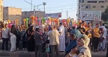 احتفال أهالى كفر الشيخ فى الشوارع بعيد الأضحى المبارك.. لايف