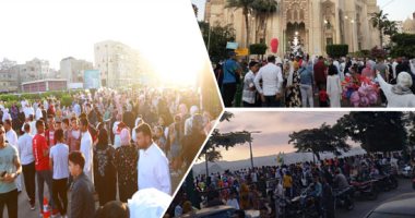 فرحة فى شوارع مصر.. ألعاب أطفال وفيشار وبالونات.. مظاهر احتفالات المواطنين بعيد الأضحى فى المحافظات.. توزيع البلالين والشيكولاته على المارة والأطفال بكفر الشيخ.. ومحافظا الغربية والقليوبية يوزعان الهدايا.. صور