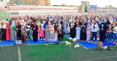 شاهد صلاة عيد الأضحى داخل نادى الزمالك.. صور