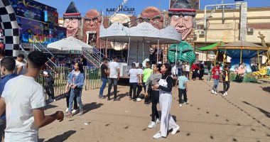 فرحة فى كل حتة.. زحام على حدائق ومتنزهات كفر الشيخ فى أول أيام العيد (فيديو)