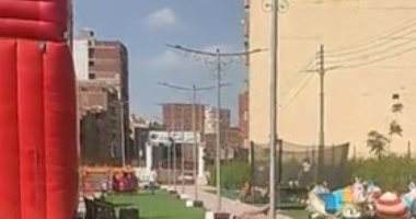 استمتع بالقطر والمراجيح.. حديقة الأمل تستقبل الزائرين فى أول أيام عملها بالزقازيق