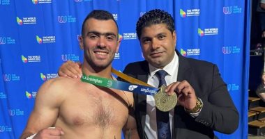 عبد الرحمن الصيفي يحصد ذهبية السومو فى دورة الألعاب العالمية