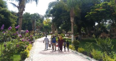 حدائق القناطر الخيرية تستقبل زوارها للاحتفال بعيد الأضحى المبارك.. صور