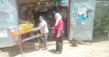 صور.. رفع إشغالات المحلات بشوارع قرى مركز الشهداء ومنع الشيشة بالمنوفية