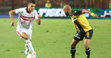 بن شرقى يهدر فرصة إضافة الهدف الثانى للزمالك فى مرمى المقاولون.. فيديو