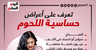 تعرف على أعراض حساسية اللحوم (إنفوجراف)