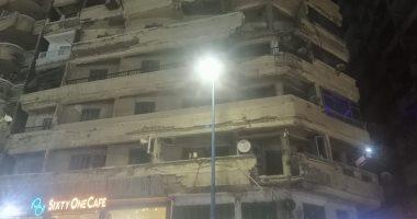 إصابة شاب وفتاة فى انهيار بلكونة عليهما بطريق الكورنيش بالإسكندرية