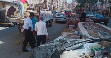 حملة مكبرة لرفع إشغالات الطريق وفض سوق عشوائى فى الغربية