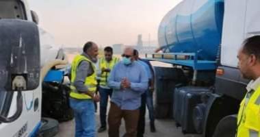 تكثيف أعمال تطهير شبكات ومطابق الصرف الصحى بالسويس والإسماعيلية وبورسعيد