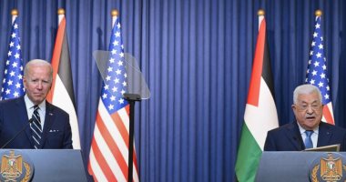 مفتاح السلام هو الاعتراف بدولة فلسطين.. "أبومازن" خلال مؤتمر صحفى مع "بايدن" يؤكد على حل الدولتين على أساس حدود 1967 ووقف الاستيطان.. ومحاسبة قتلة شيرين أبو عاقلة.. "عباس": أمد يدى لإسرائيل لتحقيق سلام الشجعان