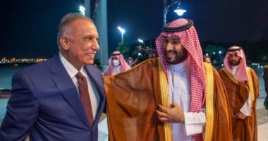 ولى العهد السعودى يستقبل رئيس الوزراء العراقى فى مطار جدة