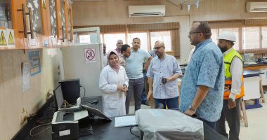 رئيس مياه سوهاج يتفقد مركز تدريب السلامة والصحة المهنية والورش الفنية.. صور