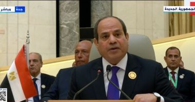 الرئيس السيسي يضع أمام "قمة جدة" مقاربة شاملة من 5 محاور لمنطقة أكثر استقرارا وازدهارا.. ويؤكد: مصر لديها تجارب تاريخية ورائدة فى الانفتاح على مختلف الشعوب.. ولا نجاح دون تسوية شاملة للقضية الفلسطينية