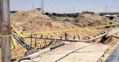 الانتهاء من إصلاح كسر خط مياه المستقبل بالإسماعيلية وإعادة الضخ لجميع المناطق