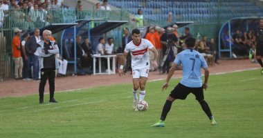 كلاكيت تانى مرة.. عواد ينقد مرمى الزمالك من تسديدة معاذ الحناوى.. فيديو