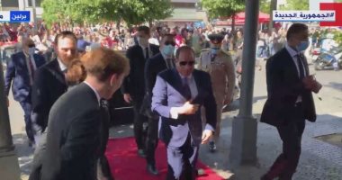 الرئيس السيسى يصل مقر إقامته فى برلين للمشاركة فى فعاليات حوار بطرسبرج للمناخ