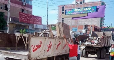 حملات مكثفة لرفع الإشغالات والتعديات بمحافظة الغربية.. صور