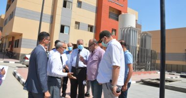 محافظ القليوبية يتفقد مستشفى الخانكة المركزى تمهيدا لافتتاحه قريبا