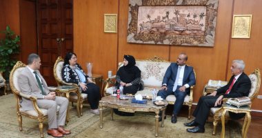 رئيس جامعة المنوفية يلتقى وفدا من المجلس العربى للتدريب والإبداع الطلابى