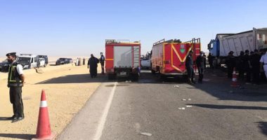 ارتفاع عدد ضحايا حادث تصادم أتوبيس بمقطورة فى المنيا إلى 23 حالة وفاة