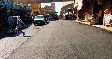 استكمال رصف شارع الدريسة بطهطا فى سوهاج ضمن برنامج تنمية الصعيد.. صور