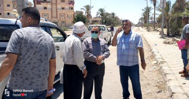 نائب محافظ شمال سيناء يتفقد المرحلة الثانية من محور الساحل