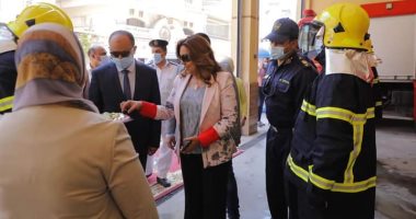 محافظ دمياط تفتتح مبنى الحماية المدنية برفقة مدير الأمن.. صور