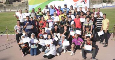 نجوم من ذهب.. أبطال نادى متحدى الإعاقة ببنى سويف ثالث الجمهورية فى ألعاب القوى.. 29 لاعبا ولاعبة نافسوا فى بطول كأس مصر لذوى الهمم.. والفريق حصل على 17 ميدالية ذهبية و 10 فضيات و7 برونزيات.. صور