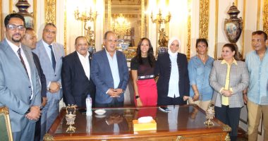 محافظ الإسكندرية يكرم بسنت حميدة الحاصلة على ذهبيتين بدورة البحر المتوسط 