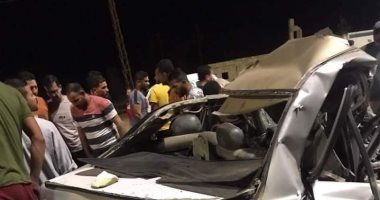 مصرع شخص فى انقلاب سيارة بمفارق سرابيوم طريق مصر الإسماعيلية الصحراوى 