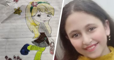 "رؤى" 10 سنوات تكتشف موهبتها في الرسم بتشجيع الأهل