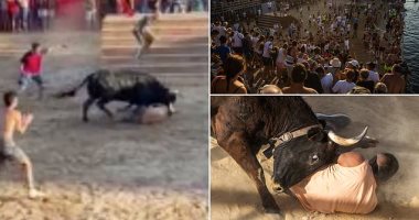 لحظات مرعبة يواجهها رواد سباقات الثيران بإسبانيا.. ونجاة شخص بأعجوبة "فيديو"