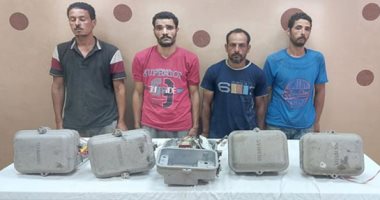 القبض على لصوص سرقوا صناديق إشارات القطارات بالغربية