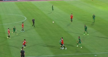 نهاية الشوط الأول لمباراة طلائع الجيش والمقاصة بالتعادل السلبي