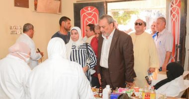 فحص وعلاج 1277 حالة بقافلة جامعة طنطا الطبية بمركز سمنود وصرف الدواء بالمجان