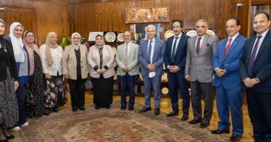 رئيس جامعة طنطا يستقبل وفد المجلس القومي للمرأة بالغربية