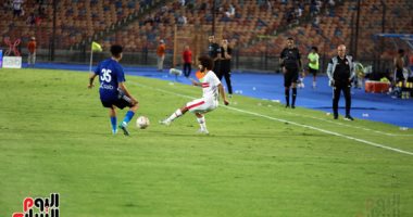 طرد عبد الكبير الوادى لاعب سموحة أمام الزمالك بعد تدخل الـ"VAR".. فيديو
