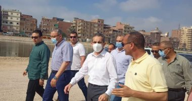محافظ الغربية يتفقد مشروع كورنيش المحلة ومشروعات الرصف بالمدينة
