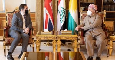 بارزانى وسفير بريطانيا يناقشان فرص التوافق العراقى وتشكيل حكومة جديدة