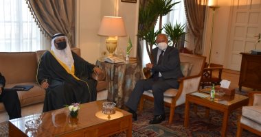 أبو الغيط يستقبل رئيس البرلمان العربى بمقر الجامعة العربية 