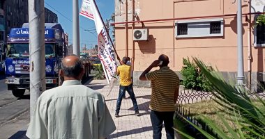 إزالة 91 إعلانا مخالفا وتحرير 42 محضرا خلال 72 ساعة بالإسكندرية