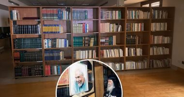 "تراث إسلامى فى قلب الكنيسة".. اليوم السابع يستكشف المكتبة الإسلامية للبابا شنودة.. قداسة البابا أهداها بختم مكتبه للمركز الثقافى الأرثوذكسى وقت افتتاحه فى 2008.. ونجل شقيقه: كل يوم كان يعرف معلومة جديدة