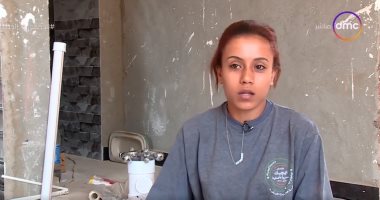 "نورهان" قصة كفاح تتحكى طالبة عملت سباكا صحيا.. تقرير لقناة "dmc"