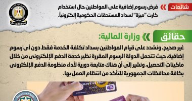 الحكومة تنفى فرض رسوم إضافية على المواطنين حال استخدام كارت "ميزة" 